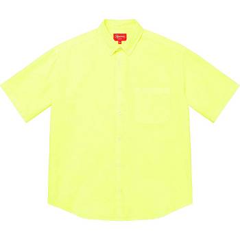 Camisas Supreme Loose Fit S/S Oxford Amarillo | Supreme 247QZ